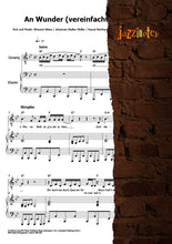 Lade das Bild in den Galerie-Viewer, Weiss, Wincent: An Wunder (vereinfacht) - Musiknoten Download