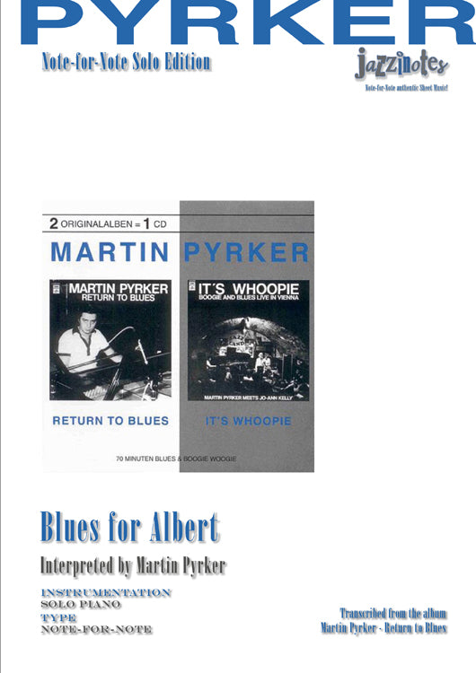 Pyrker, Martin: Blues for Albert - Musiknoten Download