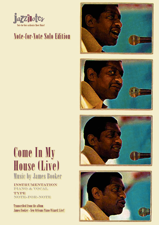 Booker, James: Come In My House (Live) - Musiknoten Download (nur bis 1:15)