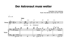 Lade das Bild in den Galerie-Viewer, Lindenberg, Udo: Der Astronaut muss weiter - Musiknoten Download