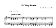 Lade das Bild in den Galerie-Viewer, Taylor, Montana: Fo´ Day Blues - Musiknoten Download