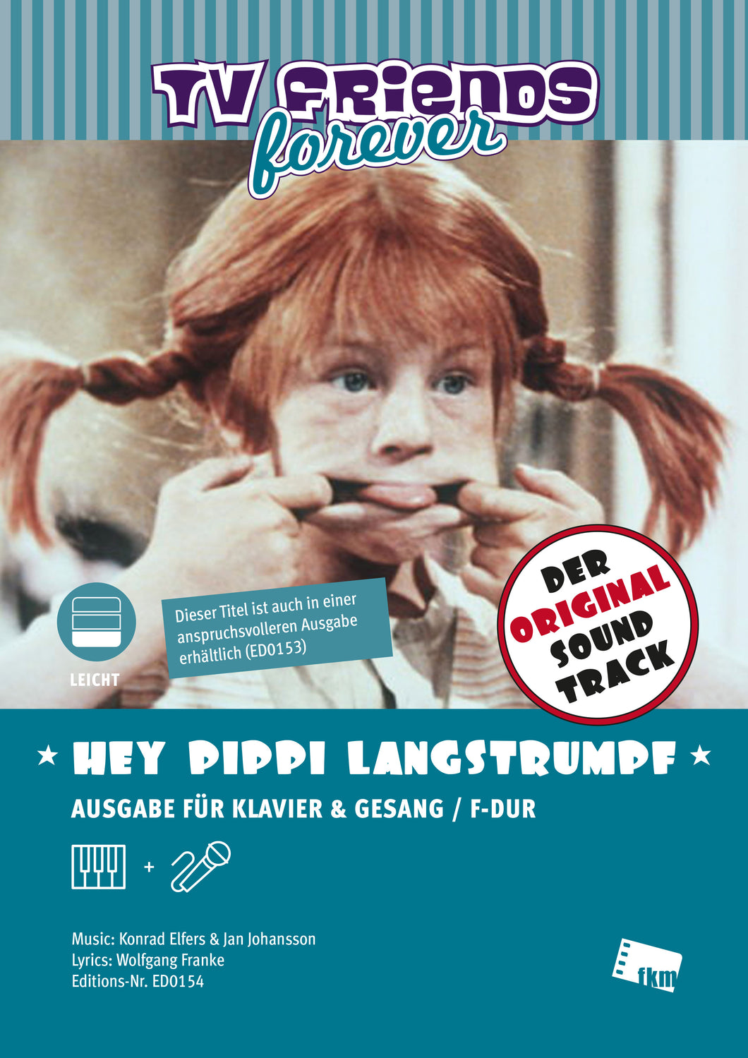 Johansson, Jan: Hey, Pippi Langstrumpf vereinfacht (Klavier und Gesang) - Musiknoten Download