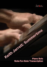 Lade das Bild in den Galerie-Viewer, Jarrett, Keith: Summertime - Musiknoten Download
