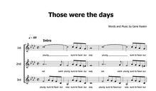 Lade das Bild in den Galerie-Viewer, Hopkin, Mary: Those were the days (Arrangiert für Frauenchor) - Musiknoten Download