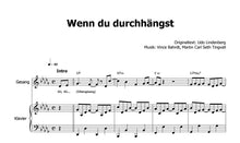 Load image into Gallery viewer, Lindenberg, Udo: Wenn du durchhängst - Sheet Music Download