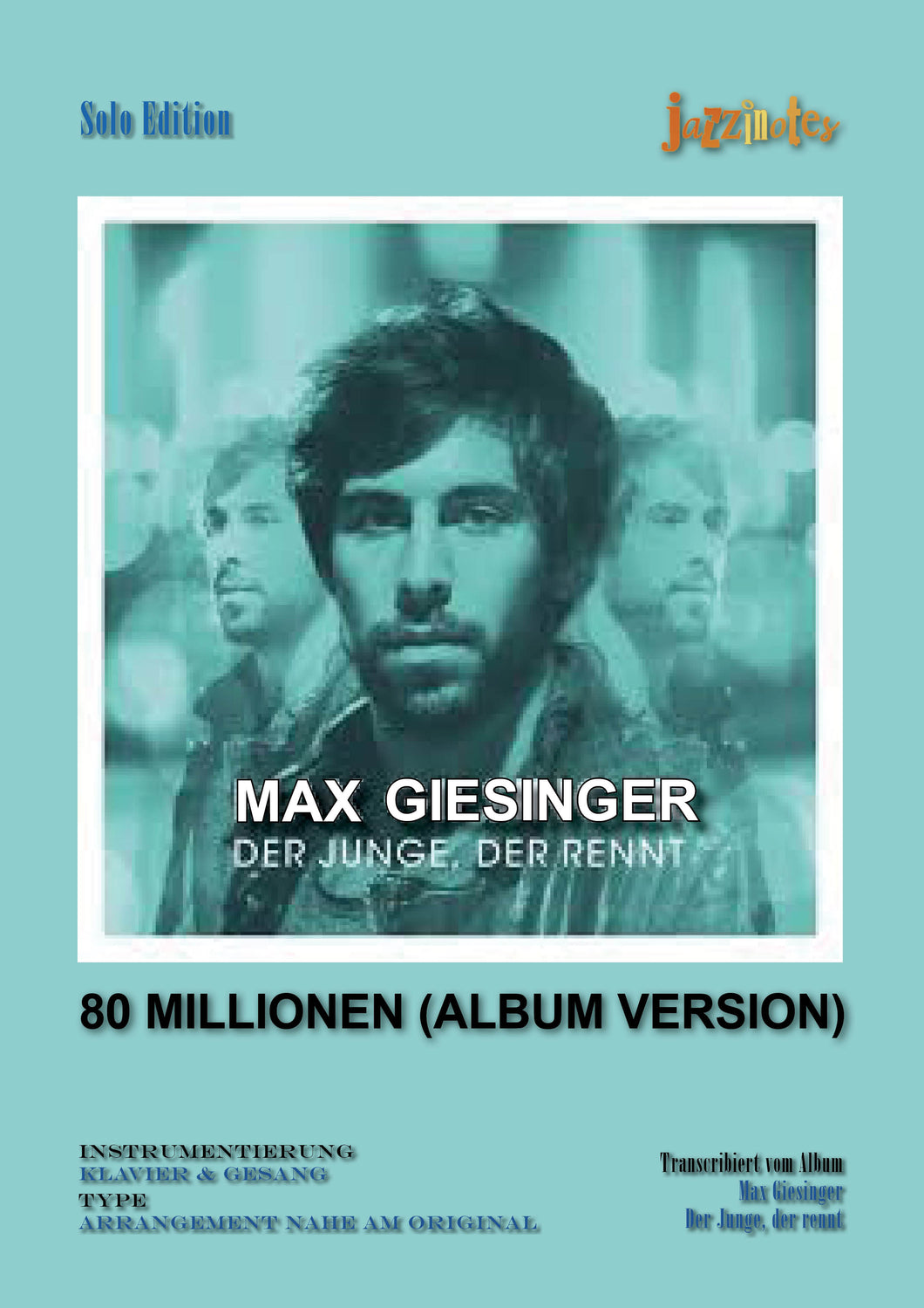 Giesinger, Max: 80 Millionen (Album version) - Sheet Music Download