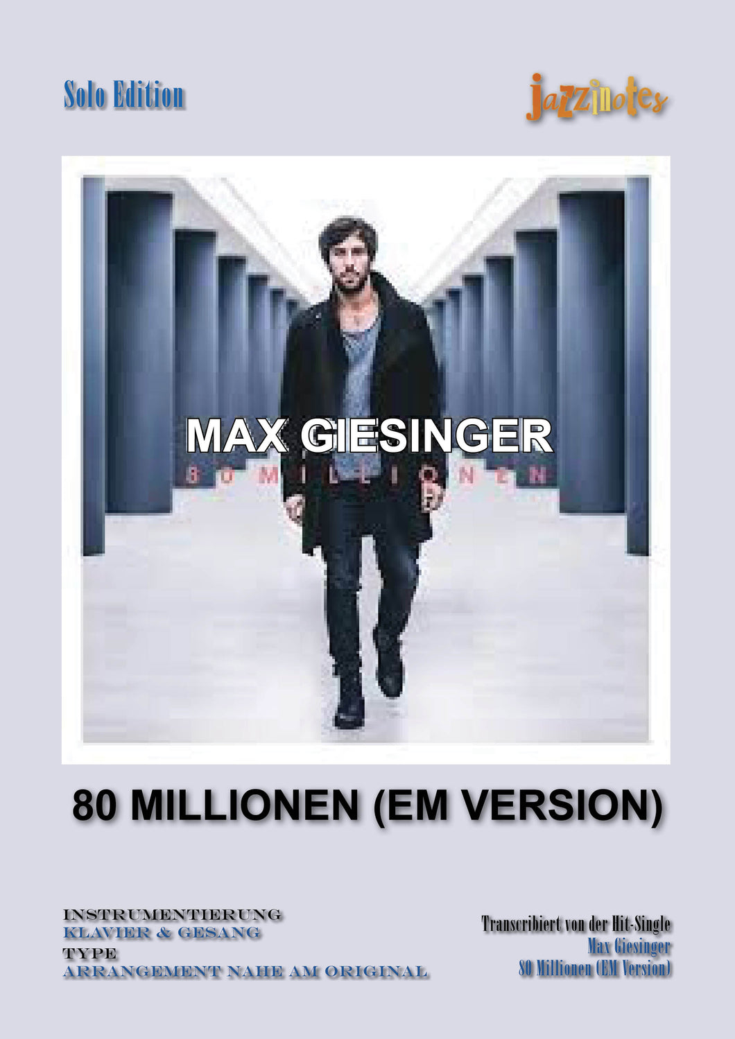 Giesinger, Max: 80 Millionen (EM version) - Sheet Music Download