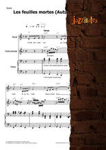 Lade das Bild in den Galerie-Viewer, Montand, Yves: Les feuilles mortes (Autumn Leaves) - Musiknoten Download
