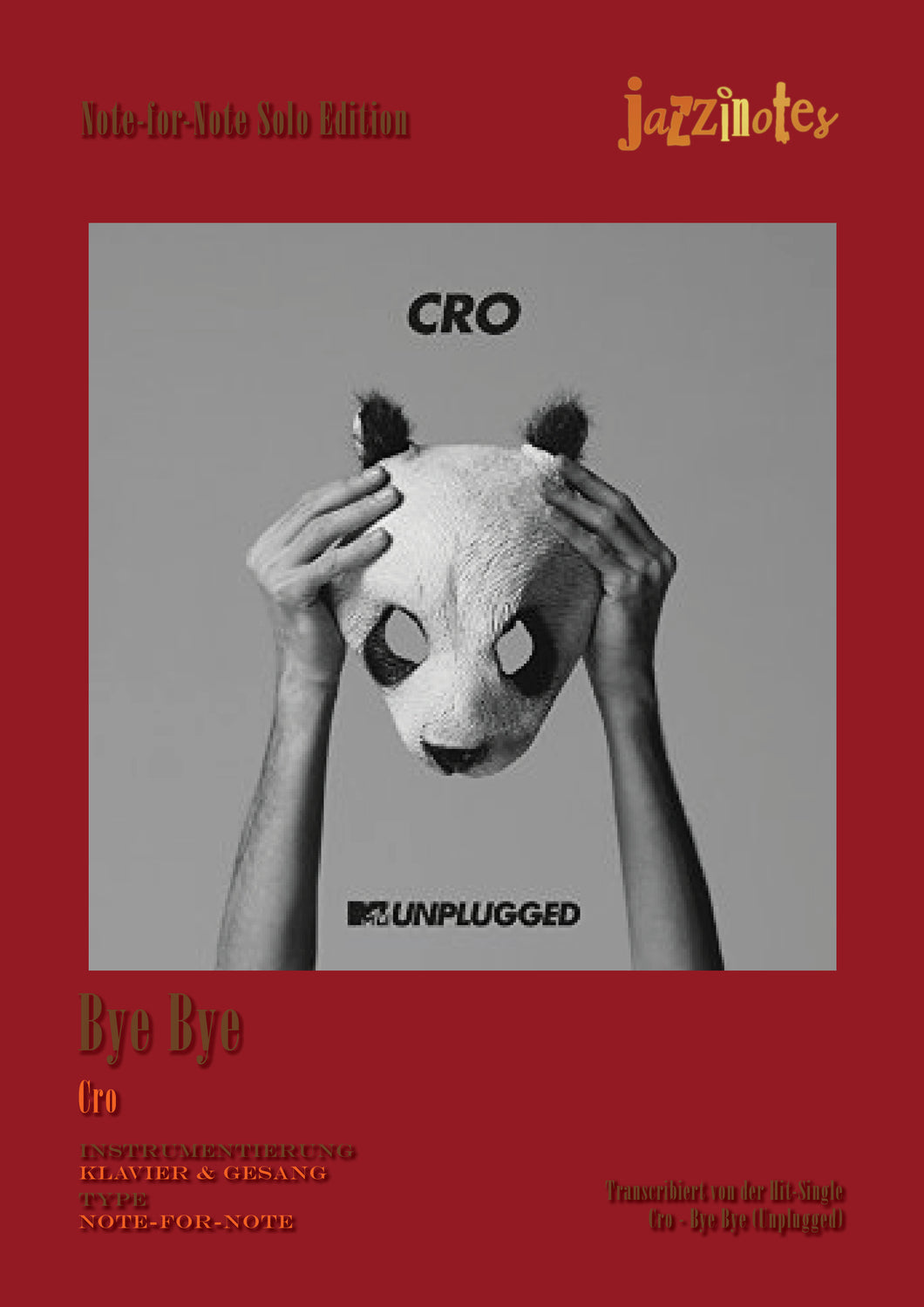 Cro: Bye Bye - Sheet Music Download
