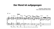 Load image into Gallery viewer, Grönemeyer, Herbert: Der Mond ist aufgegangen (Live) - Sheet Music Download
