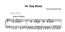Load image into Gallery viewer, Taylor, Montana: Fo´ Day Blues - Sheet Music Download
