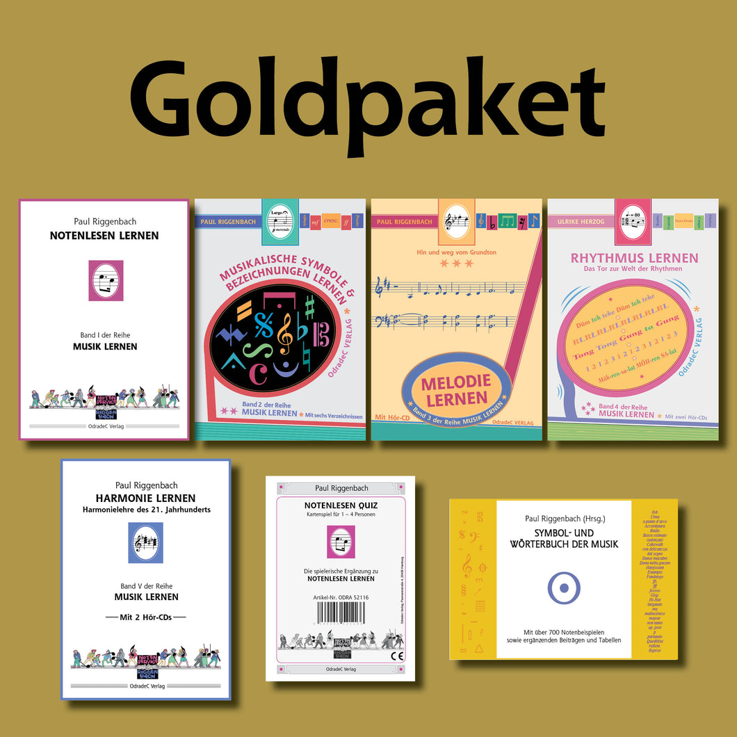 Riggenbach, Paul (Hrsg.): Goldpaket Musik lernen (German Books)