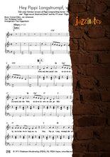 Load image into Gallery viewer, Johansson, Jan: Hey, Pippi Langstrumpf simplified (Piano &amp; Vocal) - Sheet Music Download
