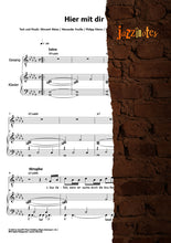 Load image into Gallery viewer, Weiss, Wincent: Hier mit dir - Sheet Music Download
