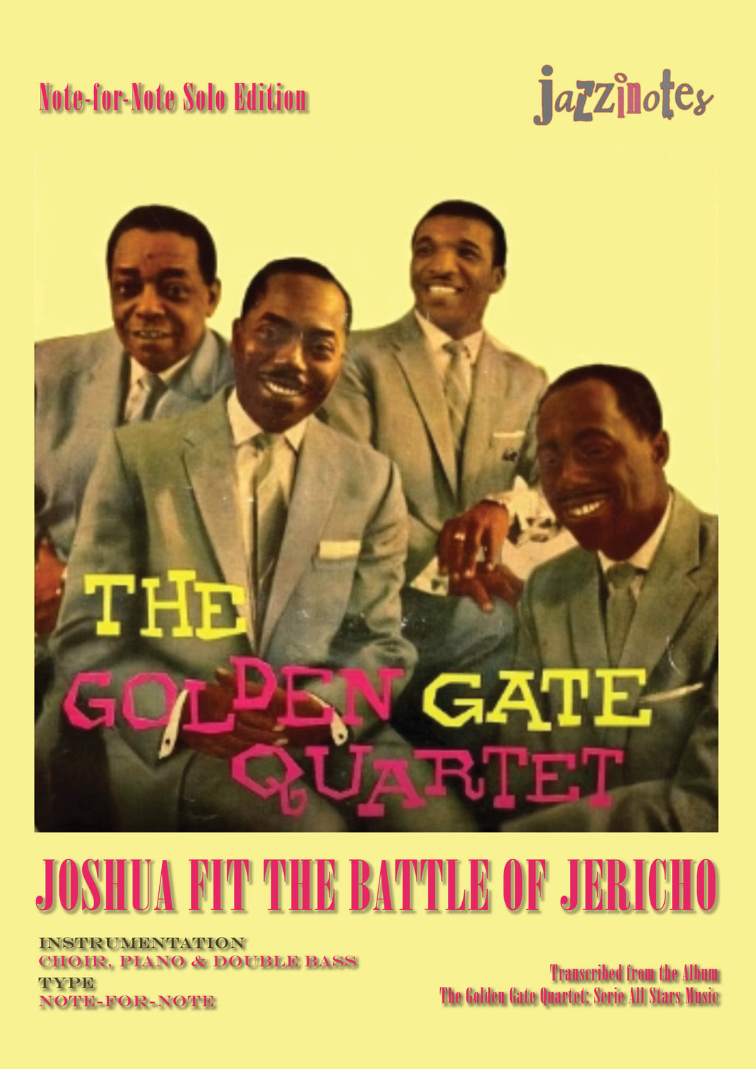 Golden Gate Quartet: Joshua Fit The Battle Of Jericho - Sheet Music Download