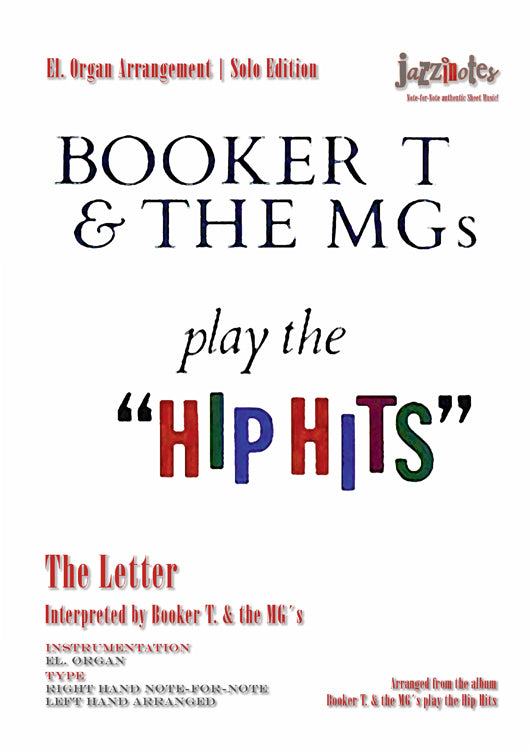 Booker T. & the MG´s: The Letter - Sheet Music Download