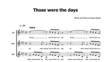 Load image into Gallery viewer, Hopkin, Mary: Those were the days (Arranged for Female Choir) - Sheet Music Download
